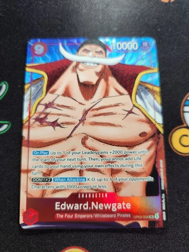 EXACT CARD PICTURED One Piece TCG OP02-004 Edward Newgate Alt Art Paramount AA