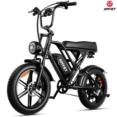 AMYET G60 Electric Bike E-Bike 1500W 48V 20AH Adult e Bicycle 20'' Fat Tire US
