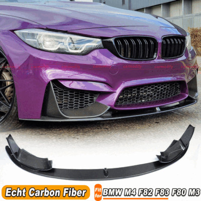 For BMW M4 F82 F83 F80 M3 Carbon Fiber Front Spoiler Sword Front Lip Spoiler Lip 