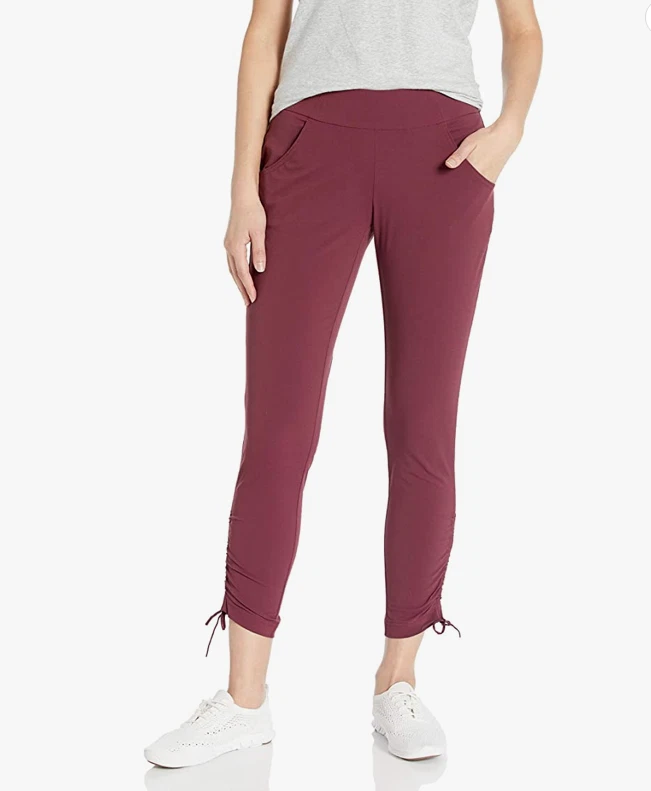 Columbia Women's Anytime Casual Ankle Pant Burgundy Sz L