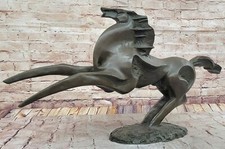 Massive Signed Original Artwork Horse Stallion Abstract Modern Bronze Artwork