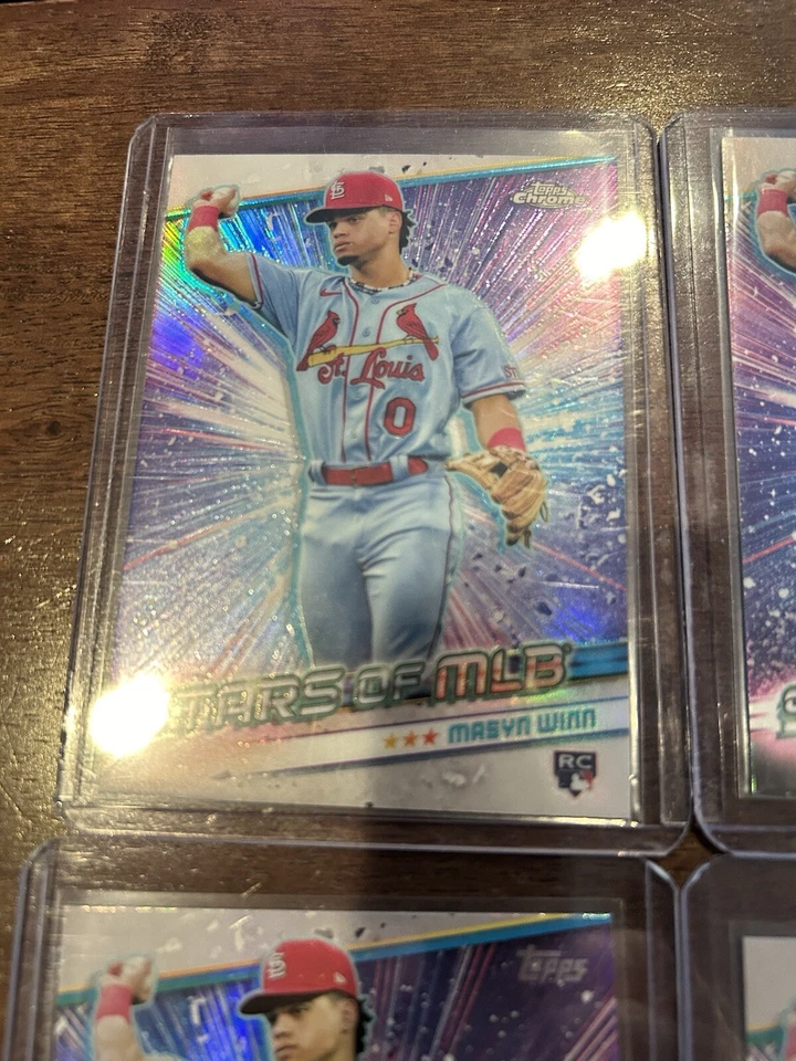 2024 Topps Series 2 - Masyn Winn - Cardinals - Stars of MLB - RC - #SMLB-54 (6) - Image 3 of 4
