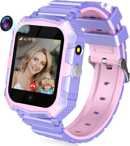 4G Kinder Smartwatch mit Telefonfunktion GPS SOS Videoanruf Kamera Armbanduhr - Zdjęcie 33 z 48