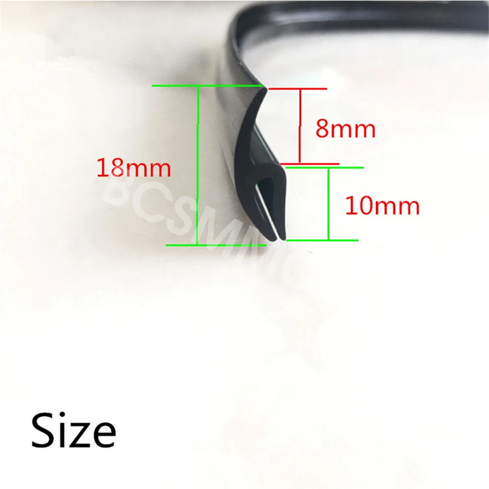 1.7M Car Windshield Panel Weather Rubber Seal Strip Sealed Sealed Strips Rubber Foto 2 de 4