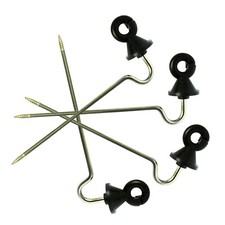 LONG OFFSET RING INSULATORS Cranked Distance Electric Fencing - 21cm (010-050)