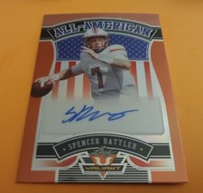 2022 Spencer Rattler Leaf Valiant All-American ORANGE AUTO South Carolina 19/25