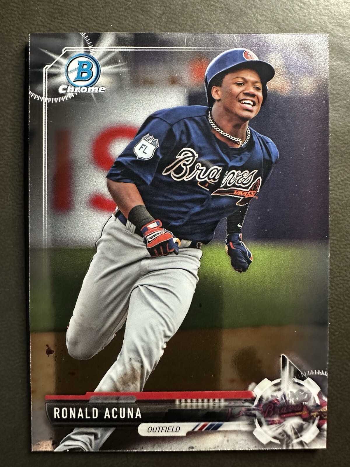 2017 Bowman Draft Chrome Ronald Acuna Jr RC #BDC-39