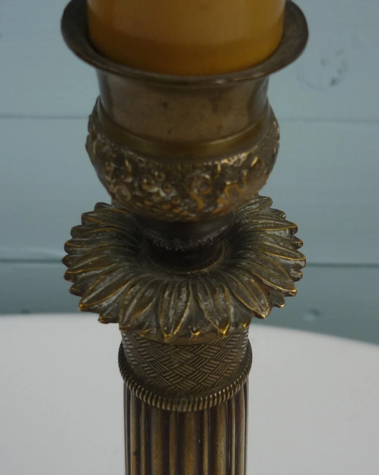 Pied de lampe ancien de style Napoléon III – début XXe 20e - Photo 4/4