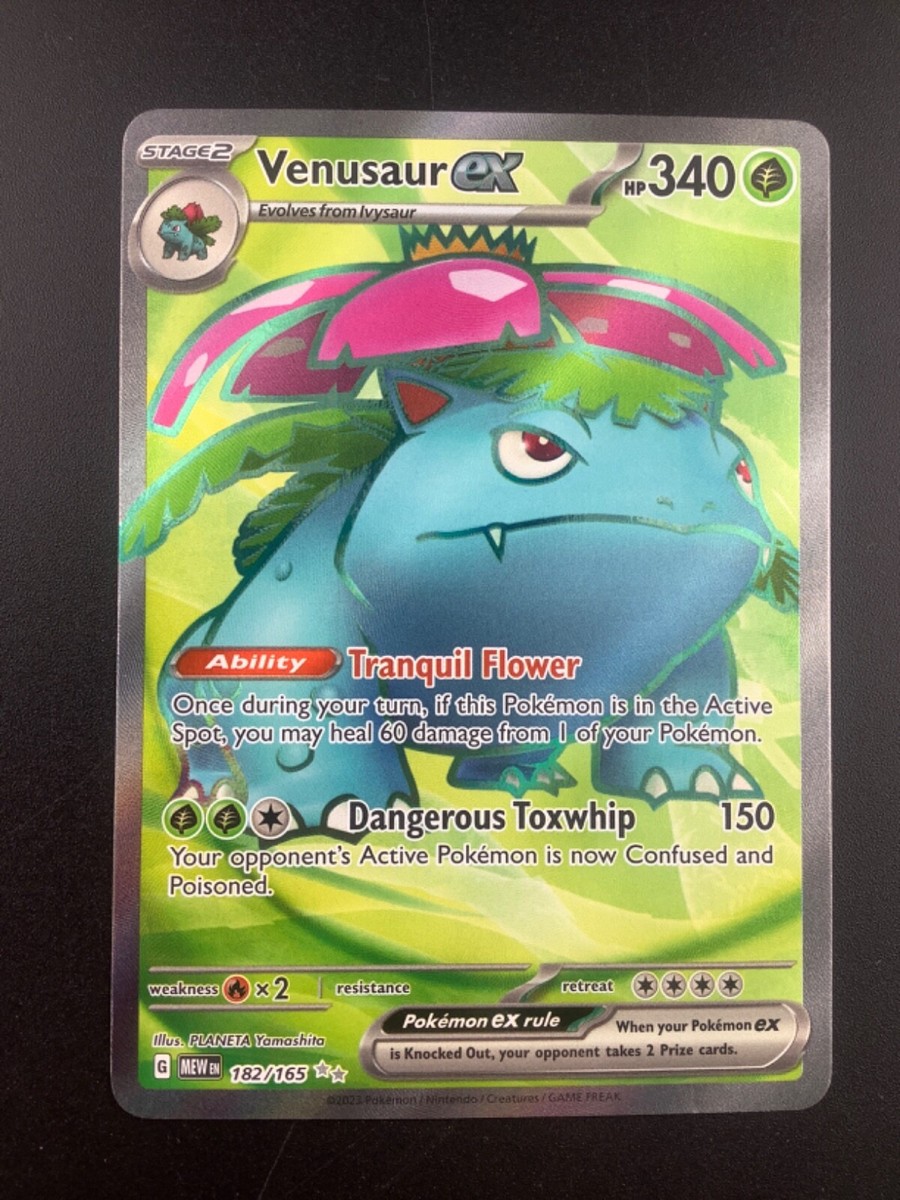 Pokémon TCG Venusaur ex 182/165 Scarlet & Violet 151 Ultra Rare