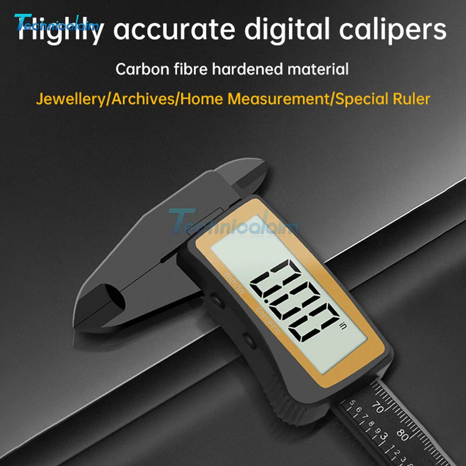 6" 150mm Digital Caliper Micrometer LCD Gauge Vernier Electronic Measuring Rule - Bild 4 von 4