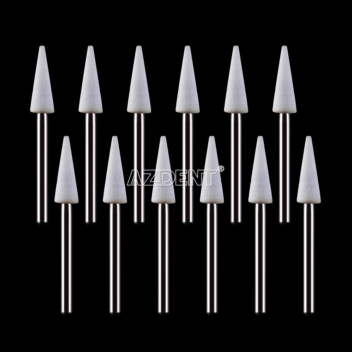Pietre Lucidenti Per Laboratorio Odontotecnico Borse Lucidentali In Pietra Bianca AZDENT - Confezione Da 12, Forma Fiamma, Per Laboratorio Odontoiatrico Punte Dentali FG Forma Fiamma - Foto 9