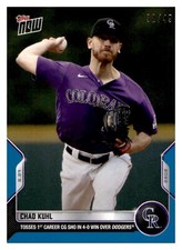 2022 Topps Now Blue Parallel #421 Chad Kuhl Rockies 32/49