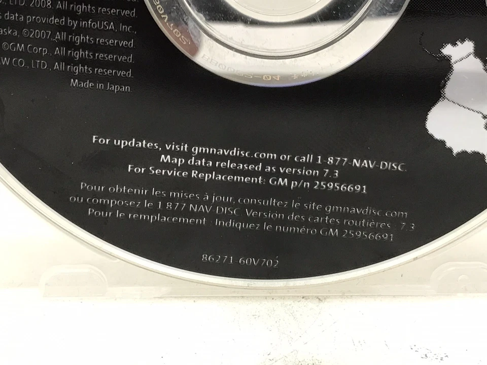 NAVIGATION SYSTEM MAP DVD USA/CANADA P/N 25956691 VERSION 7.3  "D029" - Image 4 of 4