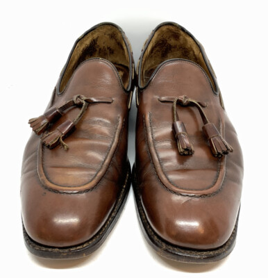 Vintage Churchs Custom Grade Two Tassel Loafers Brown Mens  display picture 2