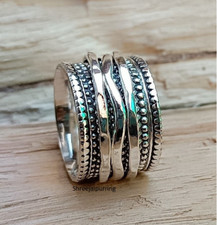 925 Sterling Silver Spinner Band Ring Statement Ring Handmade Ring ,All Size