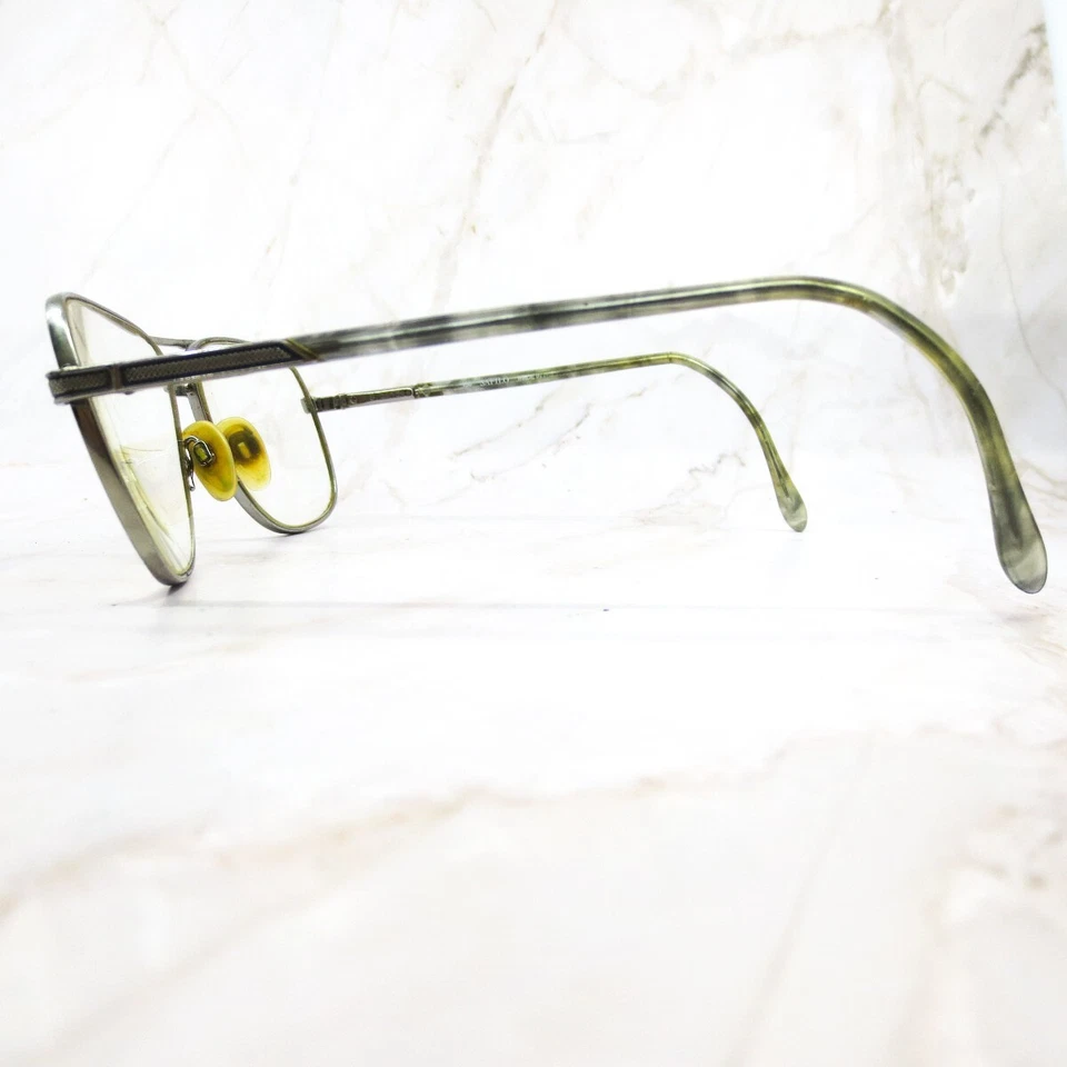 Safilo Elasta Eyeglasses Frame 3784-YT9 Men's Gunmetal Full Rim Aviator 59-17 - Image 3 of 4