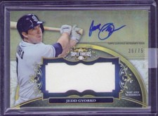 2013 Topps Triple Threads - Unity Auto Jumbo Relics #UAJR-JG3 Jedd Gyorko /75