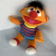 Vintage Tyco TICKLE ME ERNIE Laughing Shaking Doll 12 Plush 1996 Sesame Street