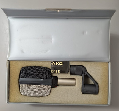 AKG D 12 E Mikrofon Dynamisches Mikrofon/Dynamic Microphone Vintage Unbenutzt!