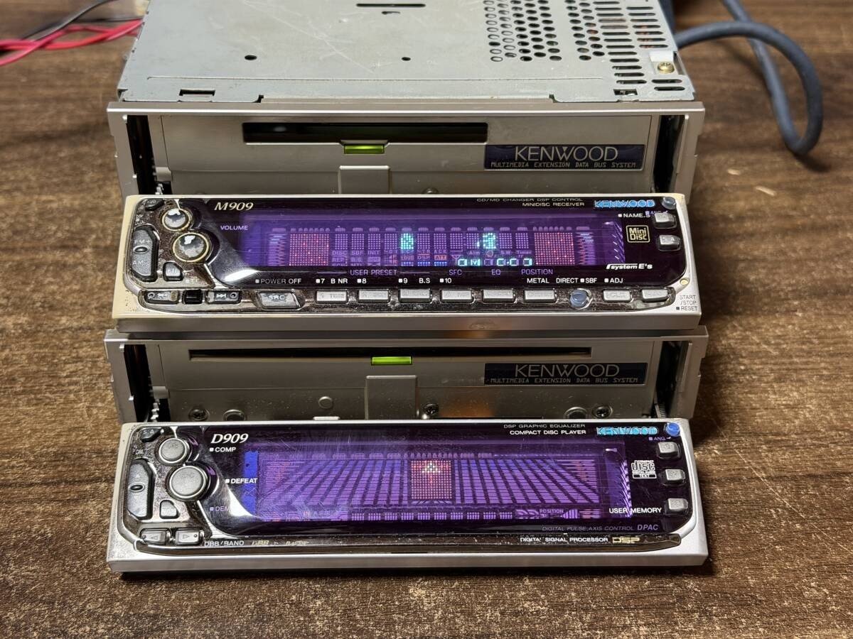 P*o様 KENWOOD D909、Z909（1DINデッキ） KENWOOD M909 D909 1DIN+1DIN CD MD DSP EQ Deck Vintage JDM Car