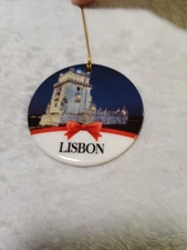 LISBON Portugal Christmas Ornament, Christmas Travel Souvenir Collection Gift