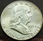 US 1954-D Franklin Half Dollar **