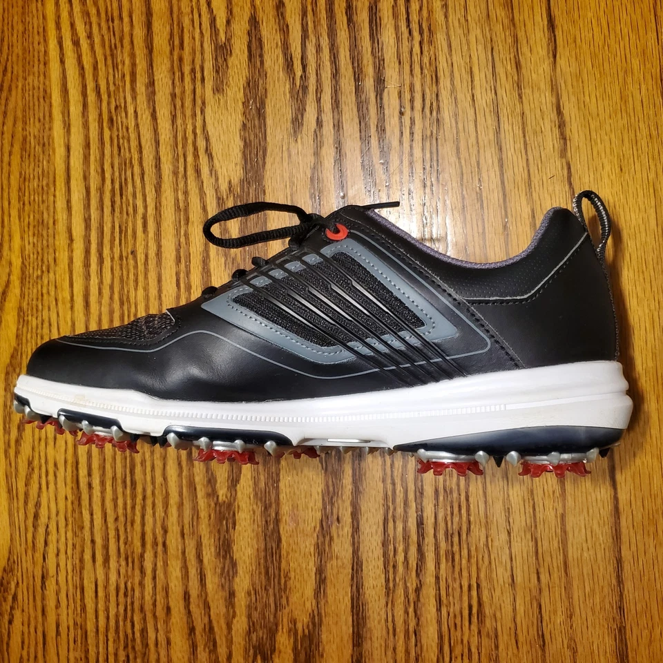 Zapatos de golf FootJoy Fury 51103 para hombre negros grises rojos tacos talla 8,5 medianos Foto 3 de 4