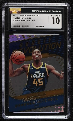 2017-18 Panini Revolution Rookie Donovan Mitchell #10 CGC 10 Gem Mint RC
