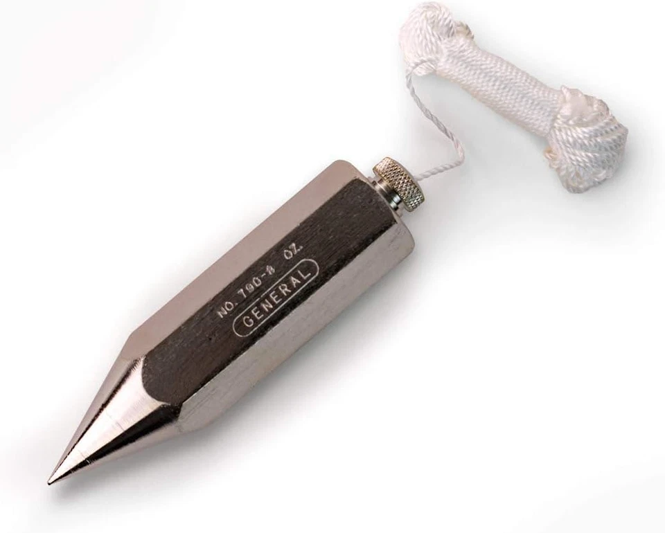 General Tools 790-8 Hexagon Steel Plumb Bob, 8 Ounce - Image 4 of 4