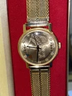 Vintage Rouan 1976 Bicentennial Coin Gold Tone Mechanical Watch W/Box *Works*