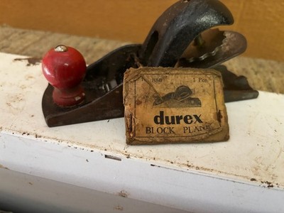 Vintage Durex Block Plane - #886 - Collectable Wood Working Tools - Man-cave Art