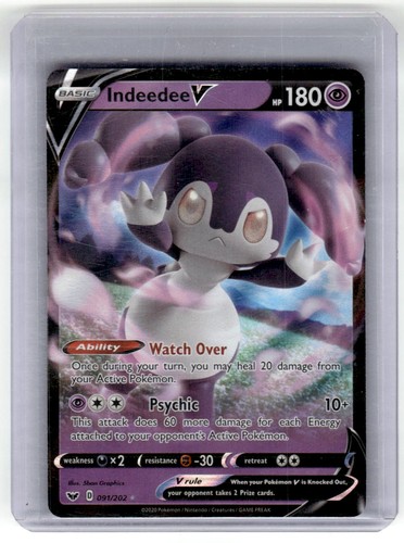 SWSH01: Sword & Shield Base Set #091/202 Indeedee V
