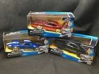 NIB Lot of (3) JADA Fast & Furious Dom's Dodge Chargers W/ Ford GT Die-Cast Cars