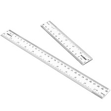 Plastic Rulers, 6 Inch Ruler, 12 Inch Ruler Ruler with 6 Inch  12 Inch Clear