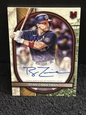Ryan Zimmerman 2025 Topps Museum Archival Ruby On Card Auto /20