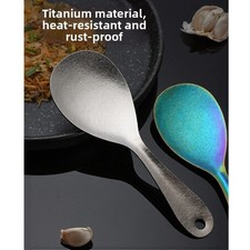 Titanium Rice Spoon Camping Utensils Camping Backpacking Heat Resistant