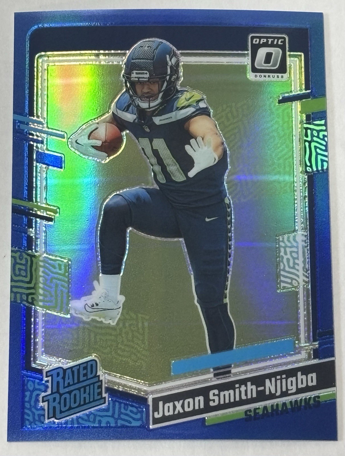 2023 Panini Donruss Optic - Rated Rookie Jaxon Smith-Njigba #293 Blue Prizm /199