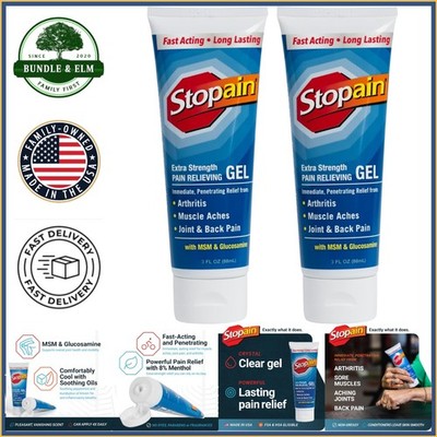 Max Strength Pain Relief Gel 2 Pack, Fast Acting for Arthritis and Muscle Pain