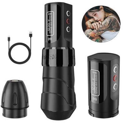 Rotary Tattoo Machine Pen Wireless 2000mAh Batter with LED Display Tattoo Device