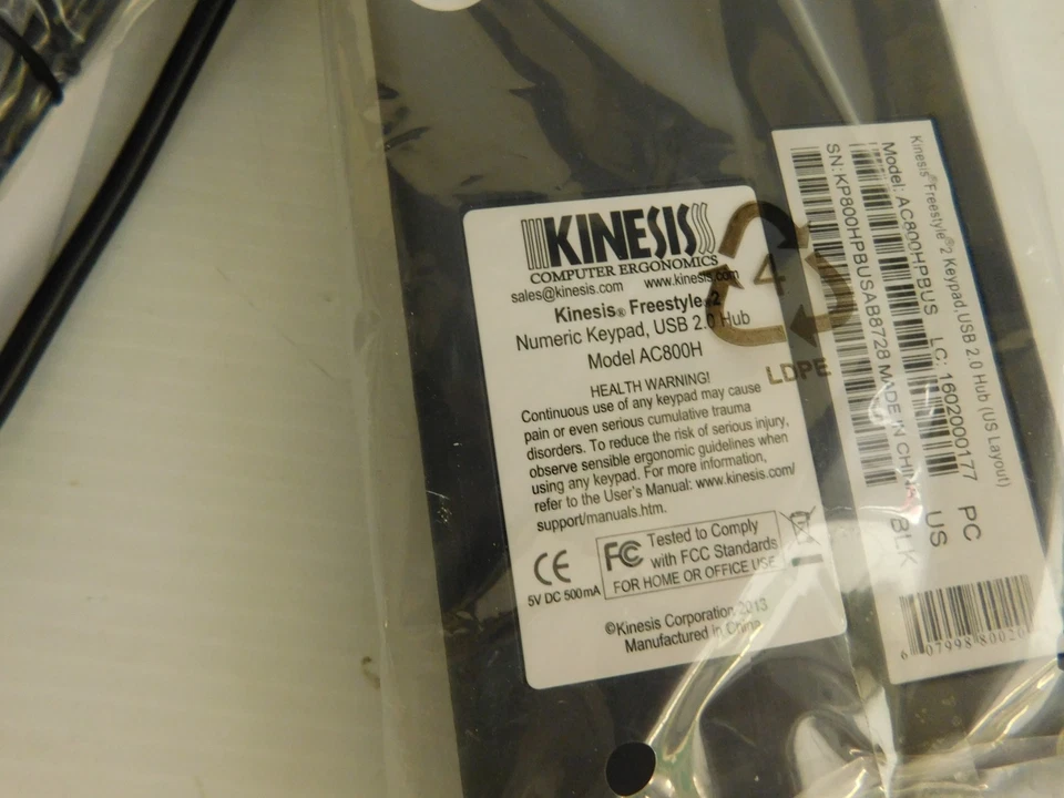 ^^ Kinesis Freistil Numerische Tastatur AC800H Neu (PTQ146) - Bild 3 von 4