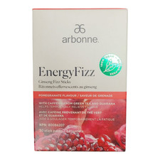 Arbonne Energy Fizz Sticks Pomegranate 30 Sticks - New - Exp. 7/2027