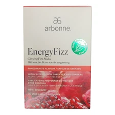 Arbonne Energy Fizz Sticks Pomegranate (30 Sticks) - New - Exp. 7/2027