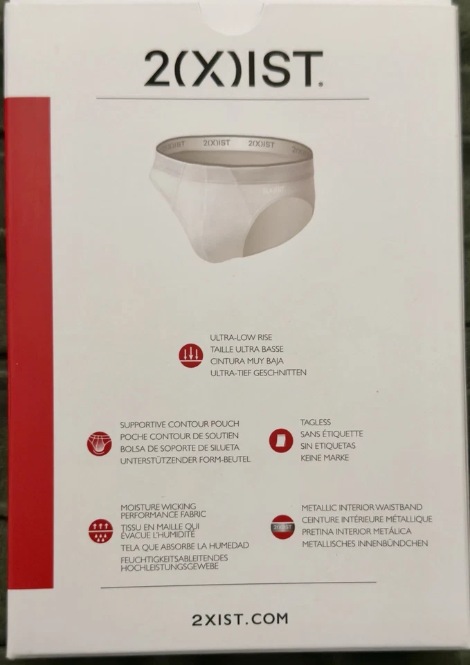 2xist Men’s Sliq Micro Brief Sz Medium Leopard Print - Image 2 of 3