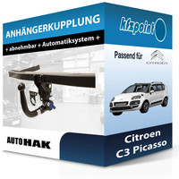 für Citroen C3 Picasso 12.2008-08.2017 Auto HAK AnhäNgerkupplung Abnehmbar Neu