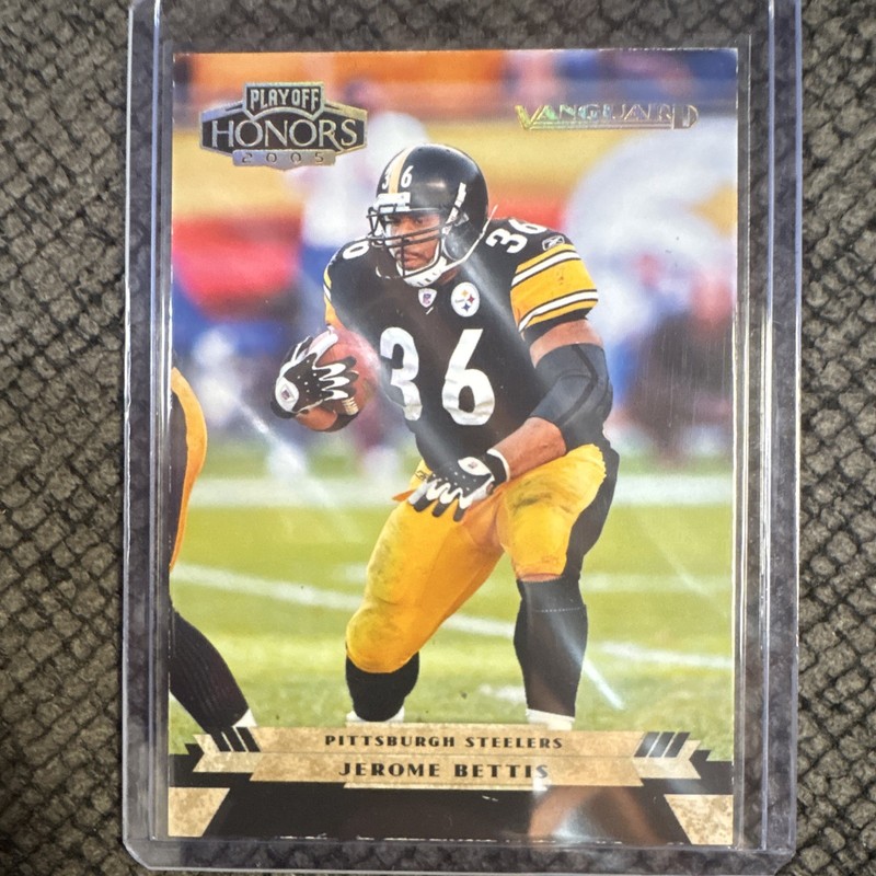 2005 Playoff Honors Jerome Bettis Pittsburgh Steelers Card #01/99 Very RARE YINZ
