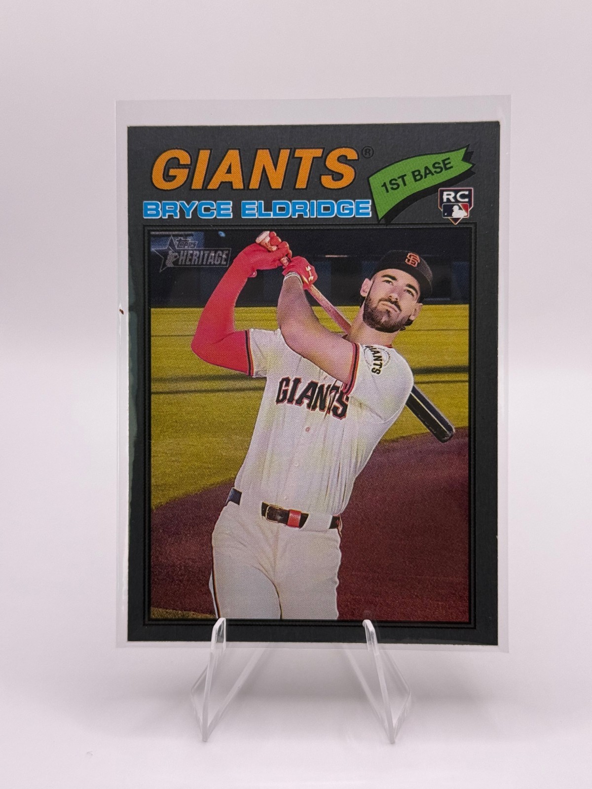 2026 Topps Heritage Bryce Eldridge RC Dark Gray Parallel #310 Giants