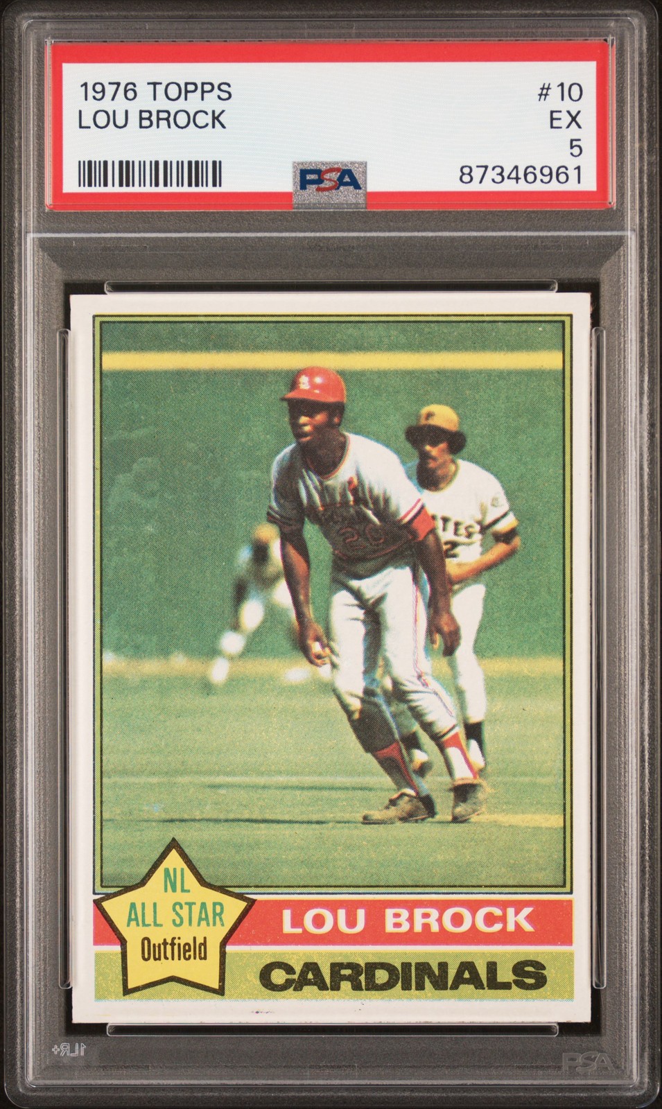 1976 TOPPS #10 LOU BROCK PSA 5