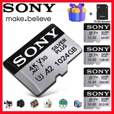 SONY 1TB 512GB 256GB 128GB Micro TF SD Card High Speed Class Flash Memory