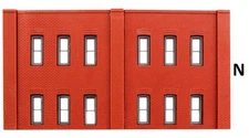 N Scale - 3 Two Story Walls w/12 Windows :"Modular System"  DPM-60122
