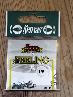 Sensas 3000 3405 schwarze Drahthaken - Größe 19 (Stck 1 Packung / ca. 15 Haken)